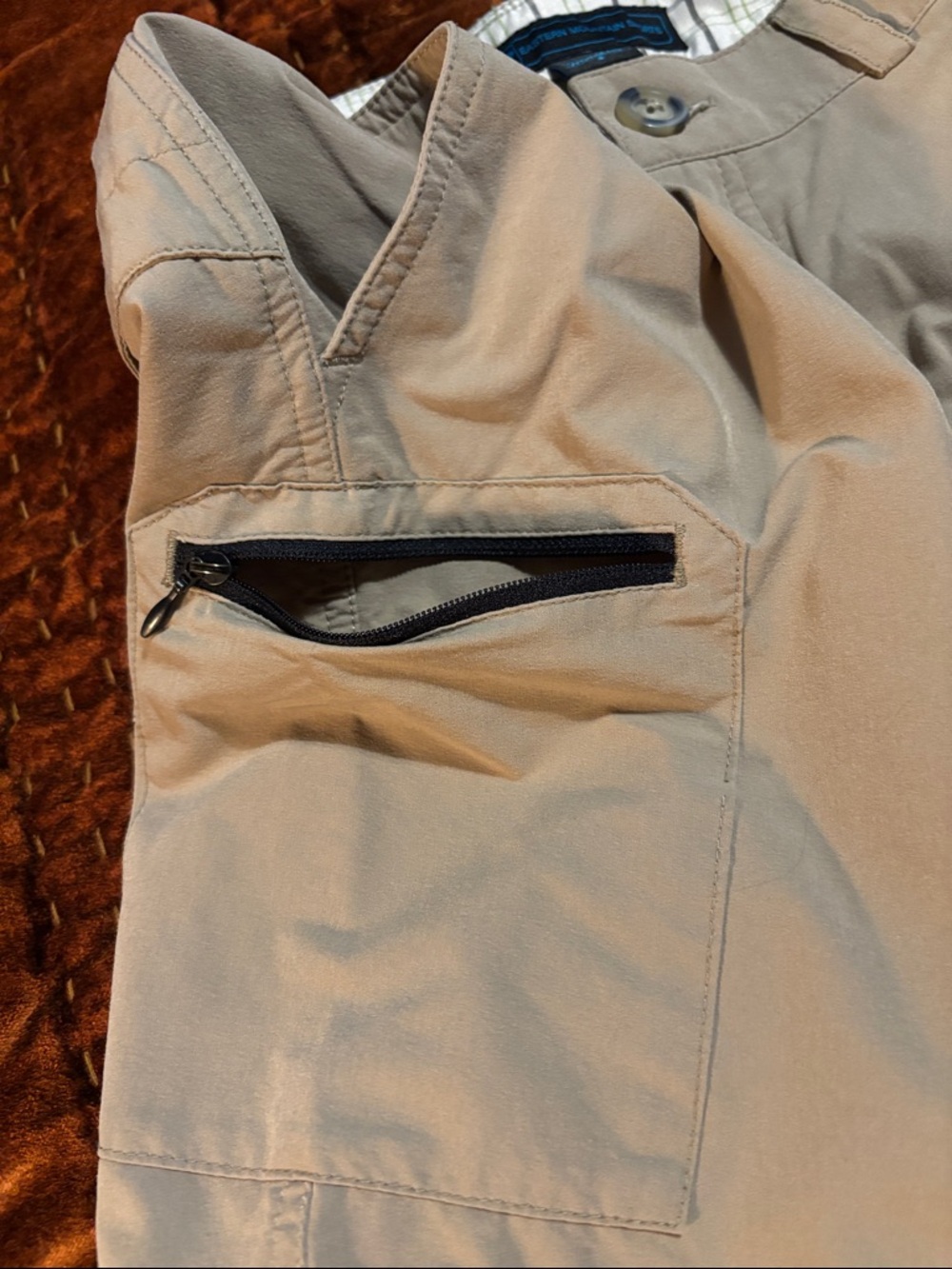Beige EMS Hybrid Cargo Shorts - Picture 4 of 10